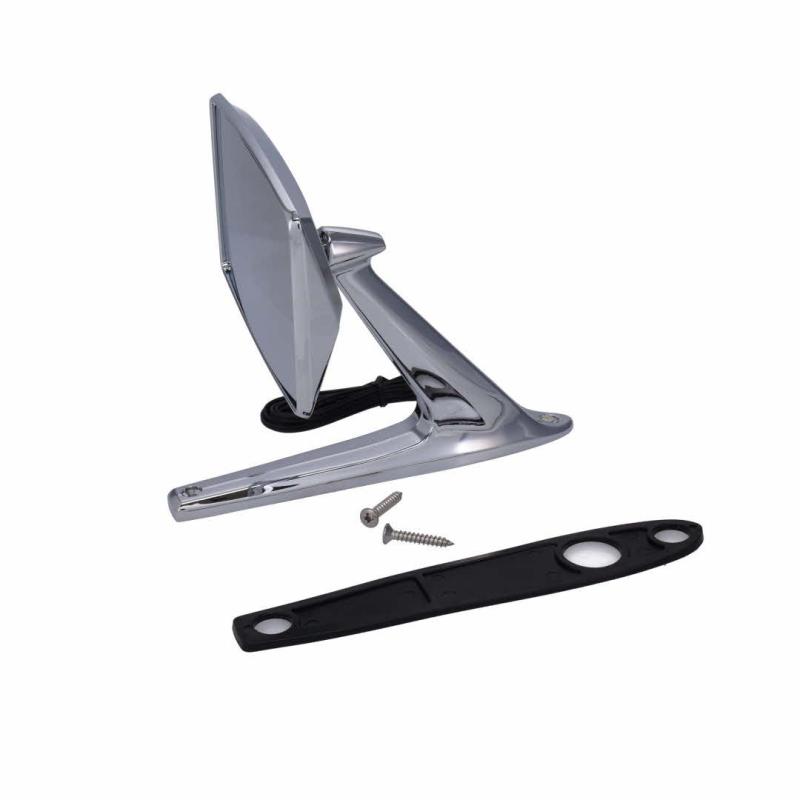 Outside Rear View Mirror Kit - Chrome - LH Hidden LED - 67-71 Fairlane 67-72 Galaxie 67 Truck