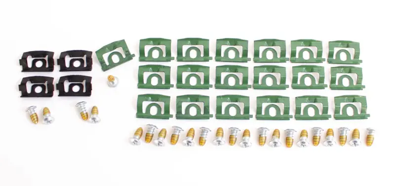 Windshield Molding Clips and Screw Set - 68-76 Dart Valiant Scamp 2DR Hardtop 68-69 Barracuda Coupe or Fastback