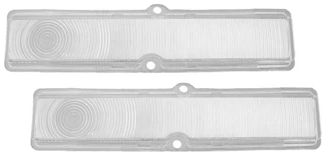 Parking Lamp Lenses - Clear - Pair - 62 Chevy II Nova