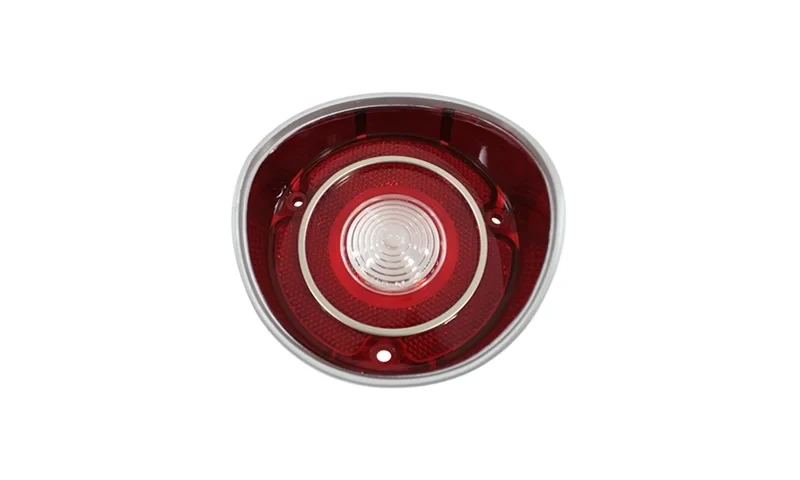 Backup Lamp Lens - with Chrome Trim - LH - 71 Chevelle Malibu