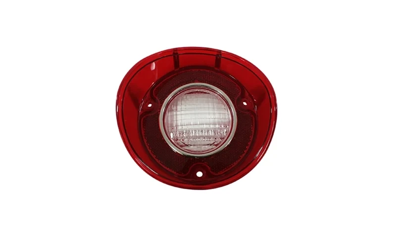 Backup Lamp Lens - with Chrome Trim - RH - 72 Chevelle Malibu