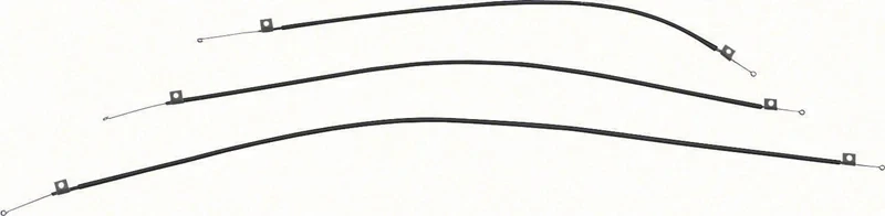 Heater Control Cables - 3-Piece Set for models without A/C - 67-68 Camaro Firebird