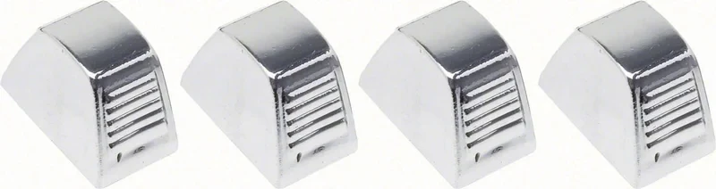 Temperature Control Knobs- Chrome - 4 Piece Set - 64-72 Chevelle El Camino; 67-81 Camaro Firebird