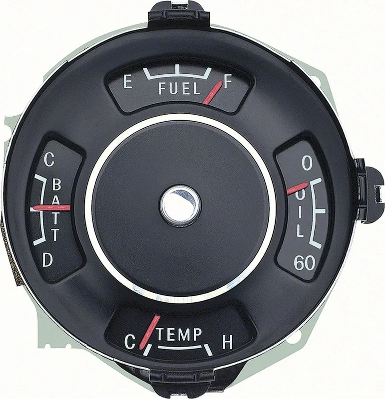 Instrument Gauge Cluster - 4 Gauge - 63-64 Chevy II Nova (Super Sport)