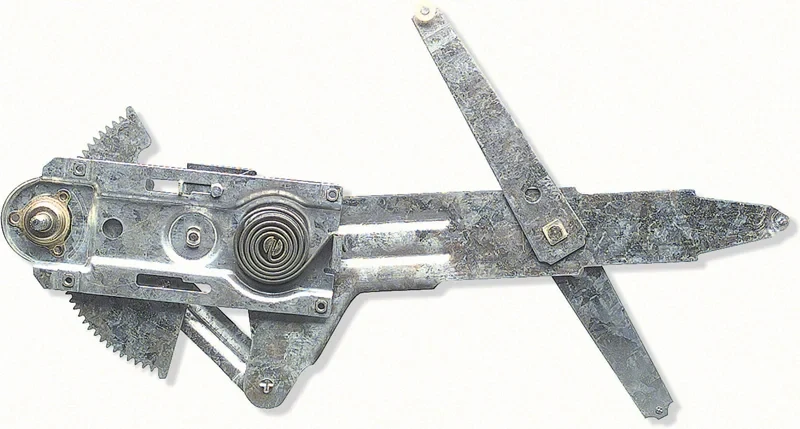 Door Window Regulator - Manual - Complete Assembly for Deluxe Interior - LH - 68-69 Camaro Firebird