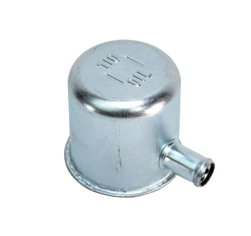 Oil Filler Breather Cap - Tall w/ 1 Hose Outlet - Paintable - 68-69 Mopar