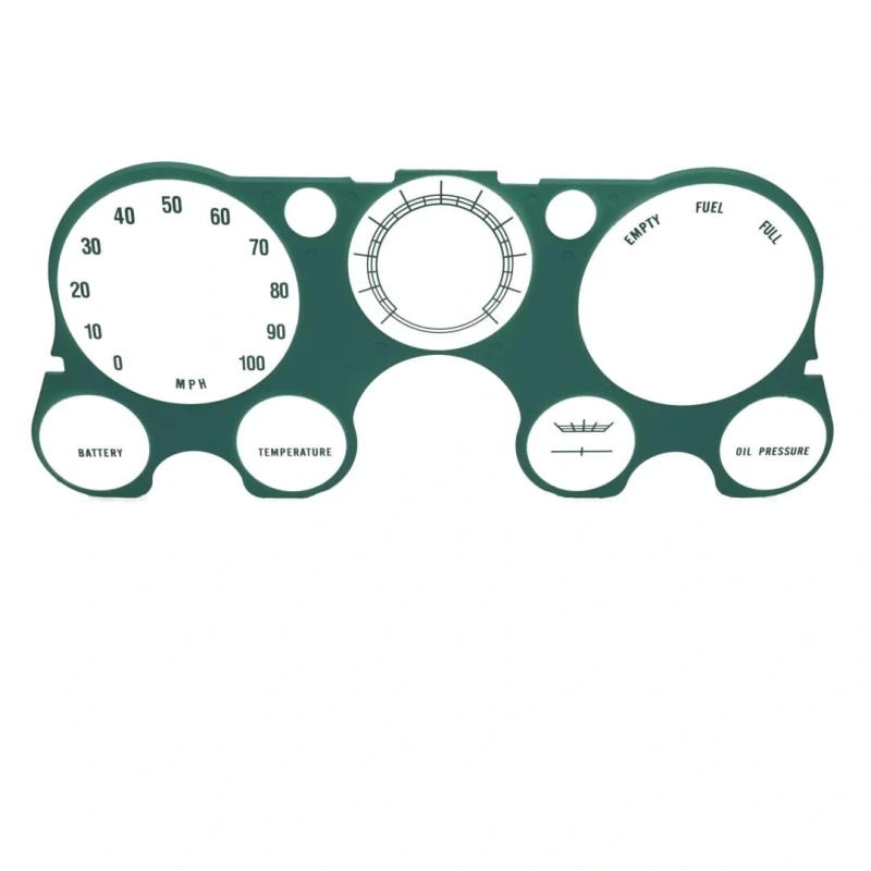 Instrument Lens with Gauges without Tach - 67-72 Chevy GMC CK Truck