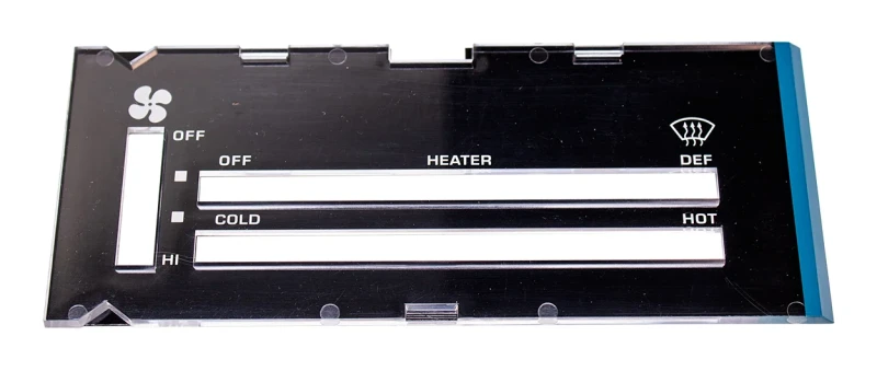 Heater Control lens without A/C - 80-81 Camaro