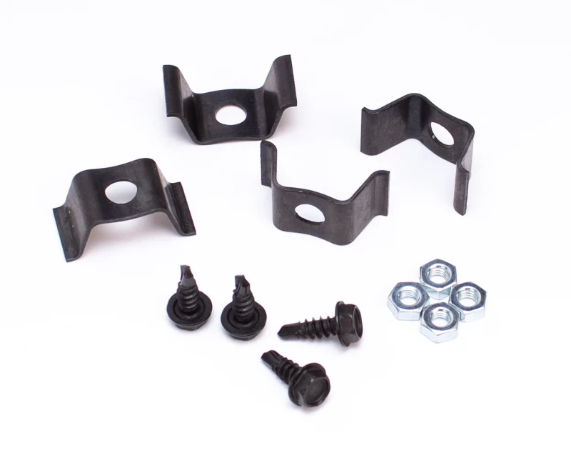 Forward Console Plate & Gauge Mounting Bracket Set (12pcs) - 67-74 Chevy II Nova; 71-74 Ventura; 74 GTO