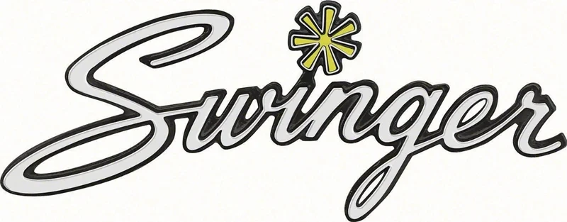 Trunk Emblem - "Swinger" - 70 Dart