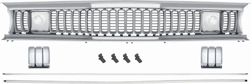 Grille Assembly - Sharktooth Style - 71-72 Duster 340; Twister 340