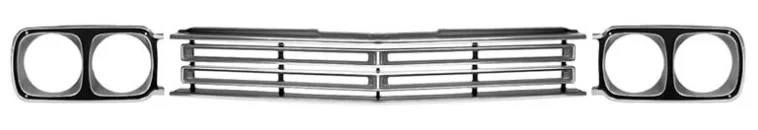 Grille Set - Center & Headlamp Bezels - 69 Road Runner