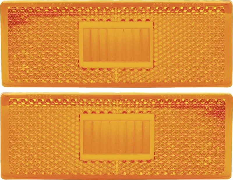Side Marker Lamp Lenses - Front - LH/RH Pair - 70-71 Duster; 70 GTX Road Runner