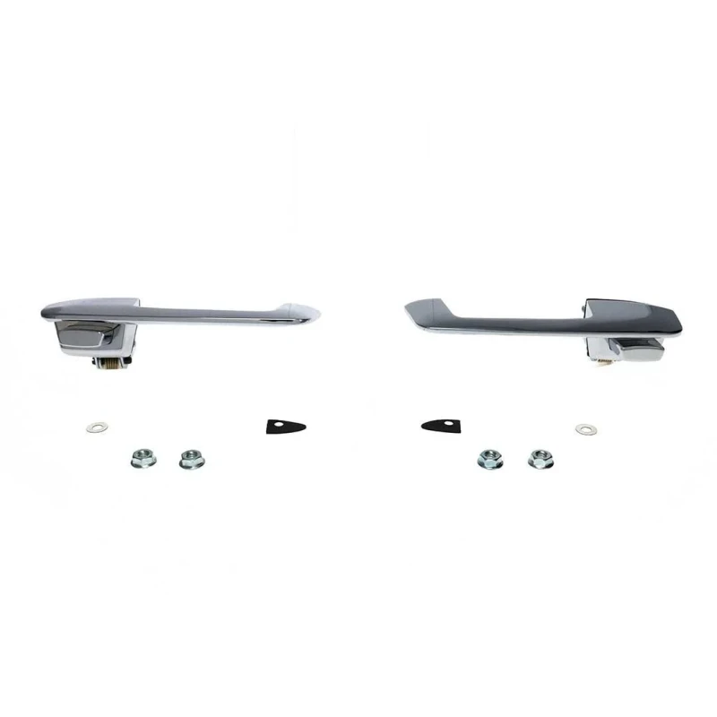 Exterior Door Handles - Inward - Chrome - Pair - 68-70 Dodge Plymouth B-Body