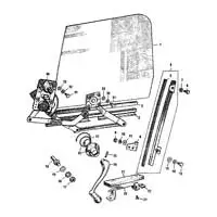 1967 Pontiac Firebird Quarter Glass Components