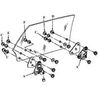 1974 Dodge Challenger Door Glass Mounting Kits