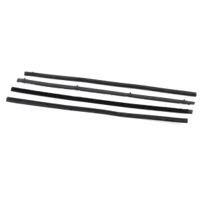 Rear Door Beltline Window Felts - Black - Inner & Outer - 67-72 Chevy GMC Suburban - Image 1 of 4