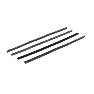 Rear Door Beltline Window Felts - Black - Inner & Outer - 67-72 Chevy GMC Suburban - Image 4 of 4