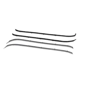 Front Door Beltline Window Felts - Inner & Outer - Vent Window Delete Conversions - 55-59 Chevy GMC Truck - Image 3 of 4