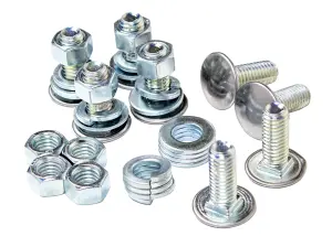 1975 Dodge Dart Bumper Mounting Bolt Set - 32Pcs (Bolt, Flat &amp; Lock Washers, Nut) 8 Bolts