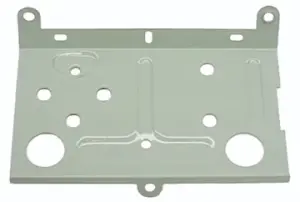 1971 Chevy Nova Amp Temp Gauge Mounting Plate - Green - Rear - 68-69 Camaro; 68-74 Chevy II Nova; 74 GTO