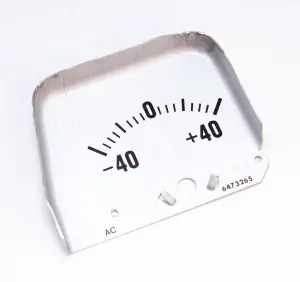 Console Amp Gauge Face - Silver - 68-69 Camaro - Image 1 of 2
