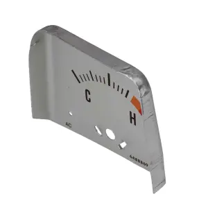 Console Temperature Gauge Face - Silver - 68-69 Camaro - Image 2 of 6