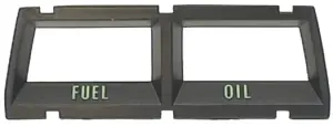 1974 Pontiac GTO Console Gauge Fuel and Oil Bezel - 68-69 Camaro; 68-74 Chevy II Nova; 74 GTO