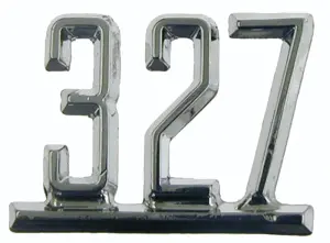 1966 Chevy Impala Fender Emblem - 327 - LH or RH - 67 Camaro 65-67 Chevy II Nova Chevelle
