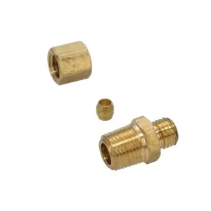 Oil Line Block Fitting - Sleeve and Nut - 67-69 Camaro; 68-76 Chevy II Nova; 71-76 Ventura - Image 5 of 6