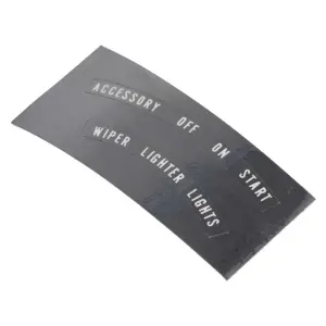 Dash Bezel Decal Set - Chrome Mylar- 67 Camaro - Image 2 of 6