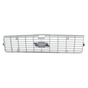 Premium Grille - OE Style with Foil Bowtie Emblem - Argent Gray - 73-74 Chevy CK Pickup Blazer Suburban - Image 3 of 4