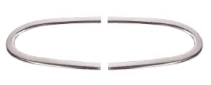 Front Hood Molding Set - 2pcs - 48-50 Ford F1 F2 - Image 1 of 3