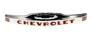 Hood Emblem - "Chevrolet" - Polished Stainless Steel - 47-53 Chevy Truck - Image 1 of 3