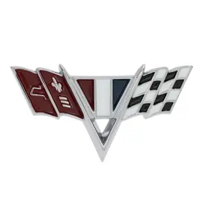 1967 Chevy Biscayne Fender Emblem - V-Flag - LH or RH - 67 Camaro 65-67 Chevy II Nova Chevelle