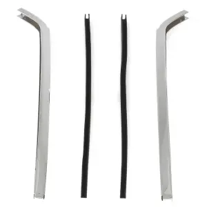 Quarter Window Chrome Vertical Moldings - 67-69 Camaro Firebird - Image 4 of 6