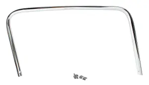 1958 GMC Suburban Door Glass Molding Trim Panel - Inner - Chrome - RH - 55-59 Chevy GMC Truck