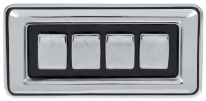 1978 Plymouth Fury Power Window Switch - 4 Convex Buttons - 77-78 B-Body