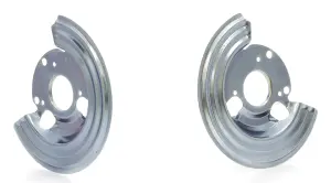 1973 Dodge Coronet Disc Brake Backing Plates - Pair - 73-74 Dodge Plymouth B, E Body