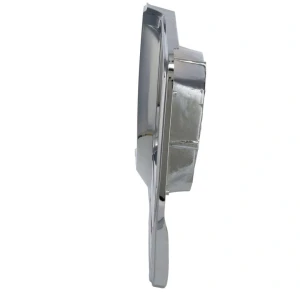 Headlamp Bezel - Round Headlamp - Chrome - Dark Gray Plastic - LH - 79-80 Chevy GMC Truck Blazer Jimmy Suburban - Image 3 of 6