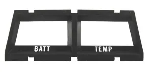 1972 Pontiac Ventura Console Gauge Battery and Temp Bezel - 71-76 Nova Ventura; 74 GTO