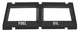 1972 Pontiac Ventura Console Gauge Fuel & Oil Bezel - 68-76 Chevy II Nova; 71-76 Ventura; 74 GTO