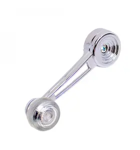 1973 Mercury Comet Window Crank Handle w/ Clear Knob - 73-74 Torino; 73-77 Galaxie Monterey; 73-74 F100 F250 F350