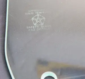 Quarter Glass - Clear - LH - 67 Dodge Plymouth B-Body 2 Door Hardtop - Image 2 of 2