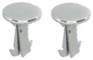 1970 Pontiac Ventura Seat Hinge Arm Fastener Clips - 4 Piece Set - 67-70 Camaro Firebird; 67-72 Chevelle Malibu El GTO; 67-72 Chevy II Nova Ventura