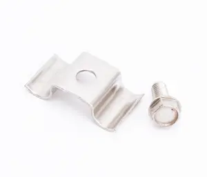 1972 Chevy K30 Pickup A/C Hose Clamp w/ Bolt - Stainless - 67-72 Chevy GMC C/K Truck Suburban; 69-72 Blazer Jimmy