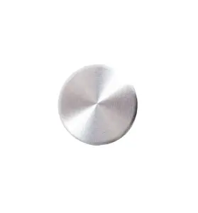 1968 Ford Mustang Window Crank Handle Screw Cover - Brushed Aluminum - 68-72 Truck and Car 68-77 Bronco