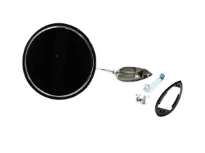 Outside Door Mirror - Round with Smooth Base and Bowtie - 64-65 Chevelle; 63-65 Chevy II Nova - Image 2 of 2