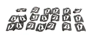 Windshield Molding Clip Set - Upper & Sides (32pcs) - 68-74 Chevy II Nova; 71-74 Ventura w/ Vinyl Top - Image 1 of 4