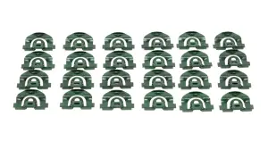 1966 Chevy Nova Back Glass Molding Clip Set - 24pcs - 66-67 Chevy II Nova 2 Door Hardtop